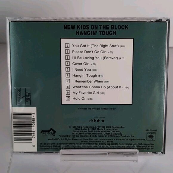 New Kids On The Block – Hangin' Tough (CD) - Picture 2 of 3